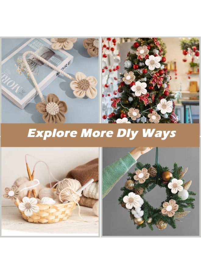 ChicAbode 2 قطعة من ربط الستائر، حاملات ستائر زهور بولو، حاملات ستائر زهور الشمس البسيطة والأنيقة، زخرفة غرفة نوم بولو (ربطات ستائر بالحبال) - Image 2